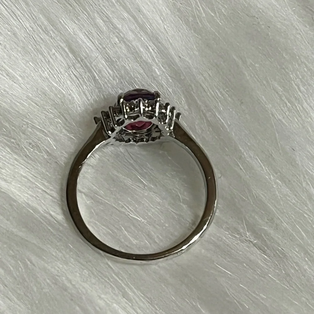 Fragrant Jewels Dual Tone Halo Ring